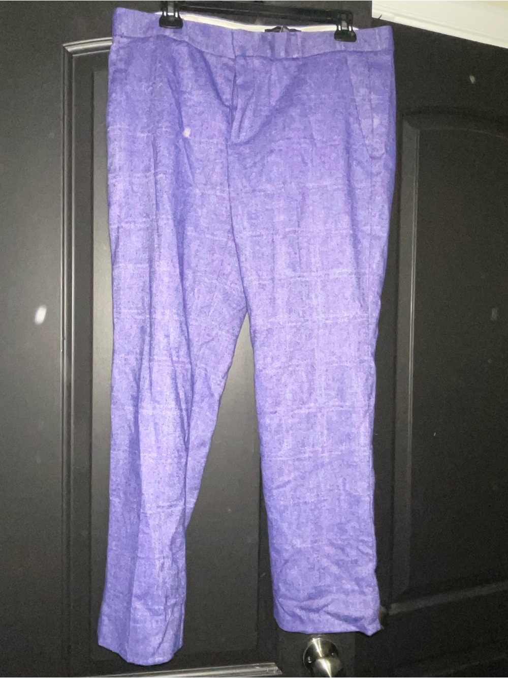 Banana Republic Purple Herringbone Dress Pants